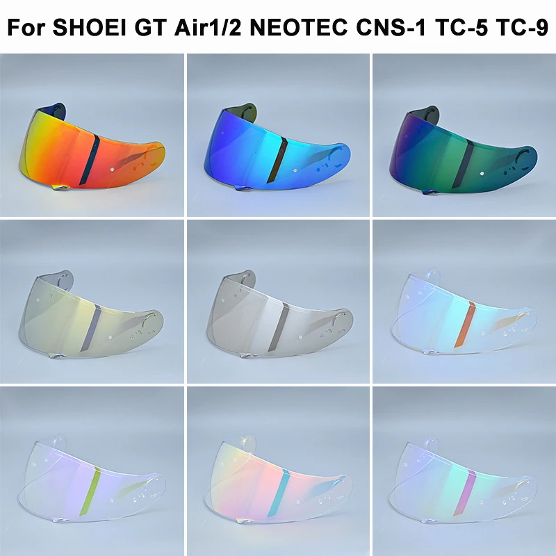 Visiera per casco per SHOEI GT Air Neotec CNS-1 TC-5 TC-9 GT Air 2 Scudo per casco Taglio UV Casco Moto Visiera Visera Parabrezza