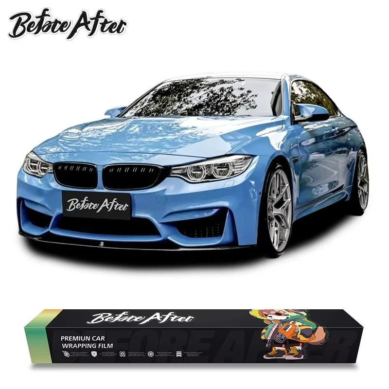 

Глянцевая автомобильная виниловая пленка PET Abu Dhabi Blue из ПВХ без пузырьков воздуха для защиты автомобиля, напрямую от производителя