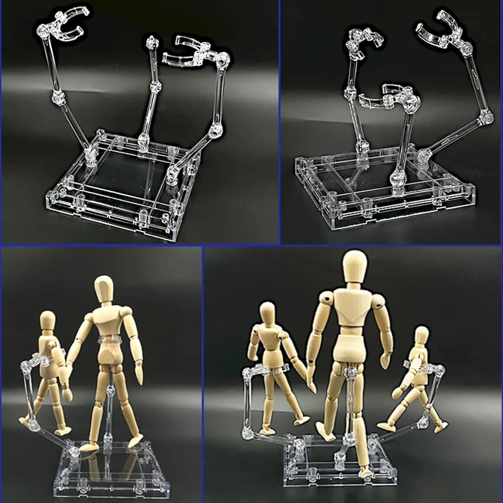 

Action Figure Stand,Assembly Action Figure Display Holder Base Doll Model Support Stand for HG RG SD SHF Gundam 1/144 Toy