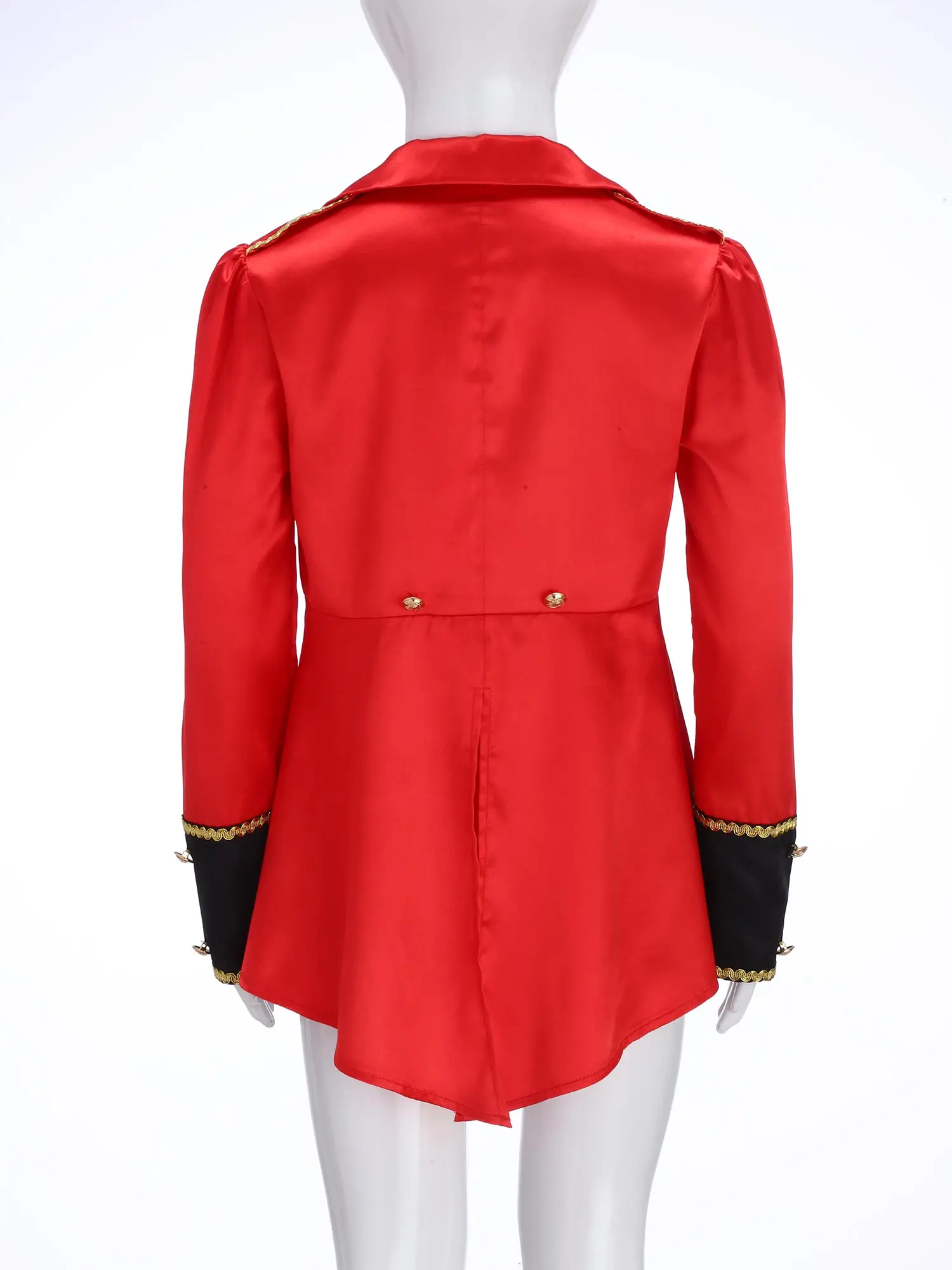 Kids Boy Pirate Captain Cosplay Outfit Long Sleeve Turn Down Collar Tail Top Jacket Halloween Carnival Conjurer Roleplay Costume