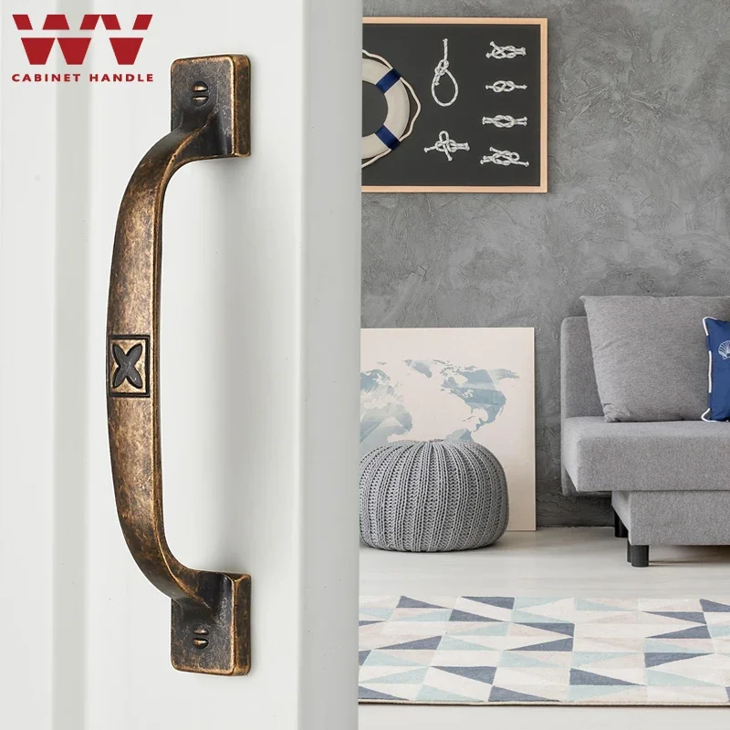 

YM Antique Kitchen Cabinet Storage Handleds Dressers Drawers Closet Pulls Shoe Cabinet Vintage Wardrobe Door Knobs Single Hole