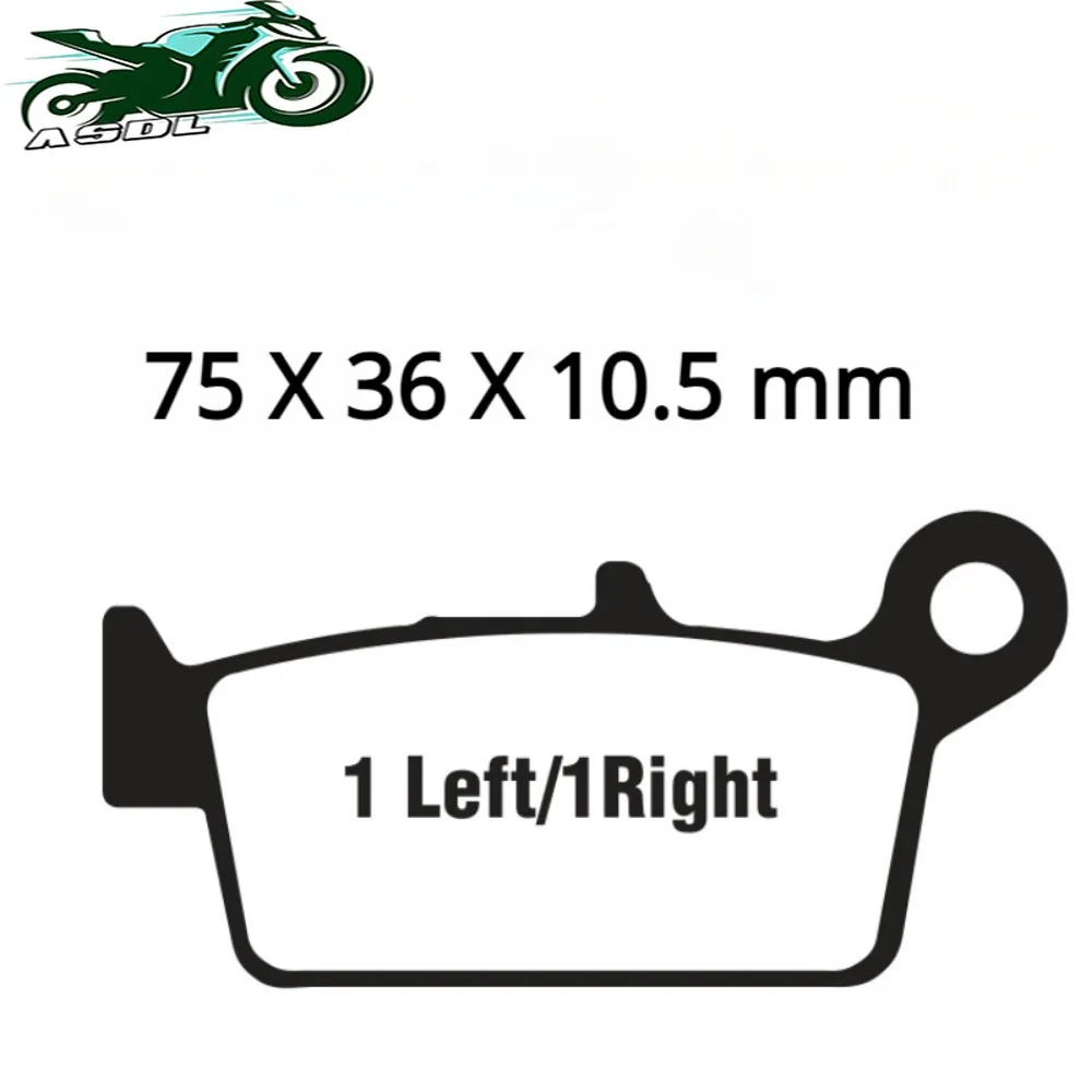 Front Rear Brake Pads for KAWASAKI KX 125 1995-2008 KLX 250 1998-2007 KX 250 1995-2008 KLX 400 R KX 500 E8-E16 1996-2004 image 6