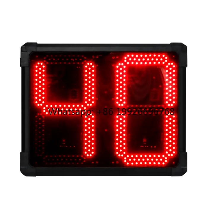 

LED 12 Inch Digital Electronic Counter Outdoor Waterproof Basketball Court 24s Shot Clock Custom 12/14/30/60/99s Countdown Timer