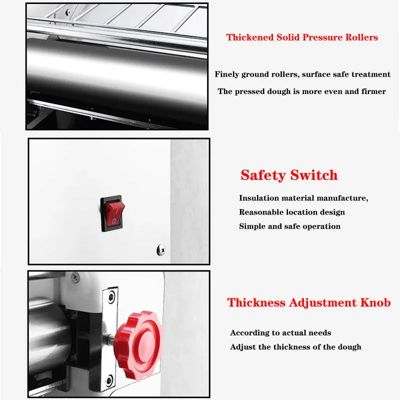 Electric Noodle Machine Multi functional Household Stainless Steel Noodle Pressing Machine