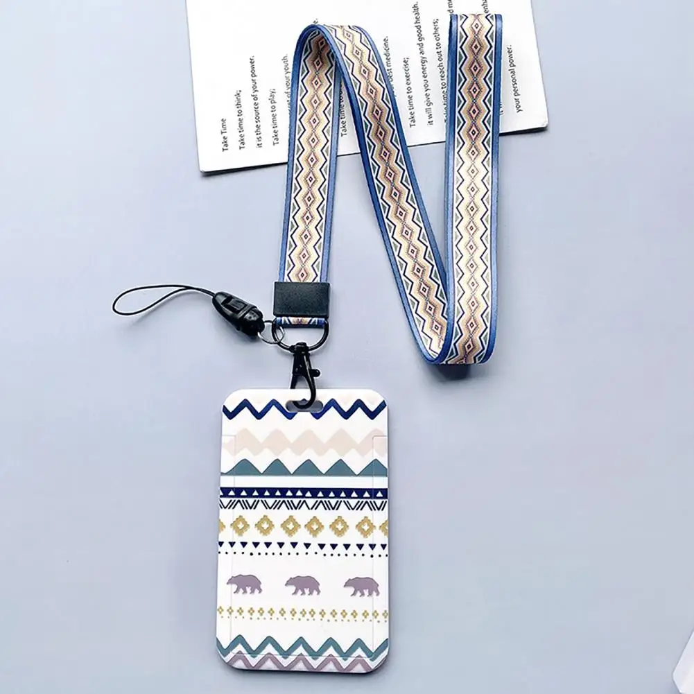 Lovely Card Badge Holder  Nice-looking Lightweight Card Protector  Safe with String ID-Card Sleeve