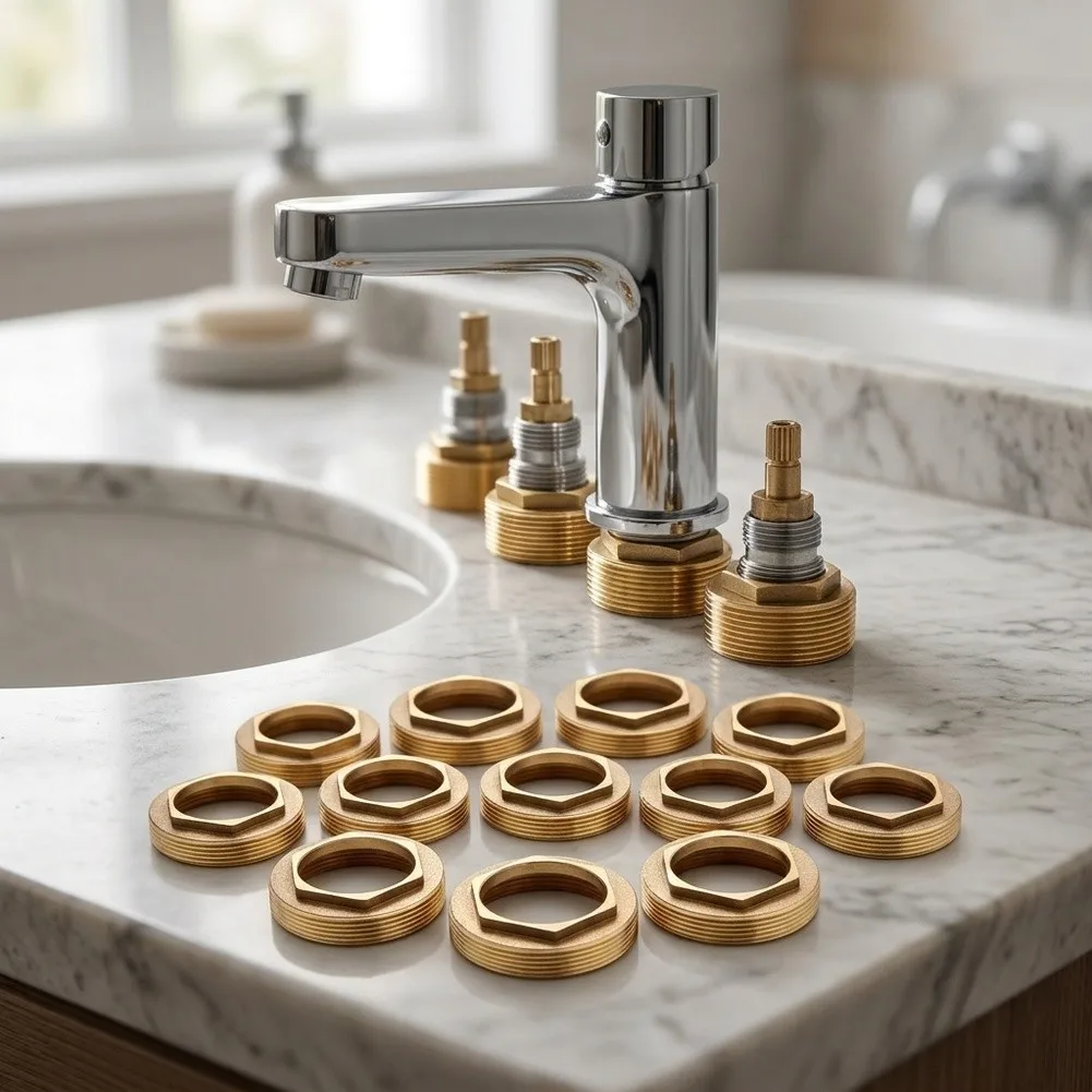 35mm Faucet Cartridge Retainer Nut for Replacement and Upgrade of Existing Tap Valve Covers Compatible with Common Faucet Brands