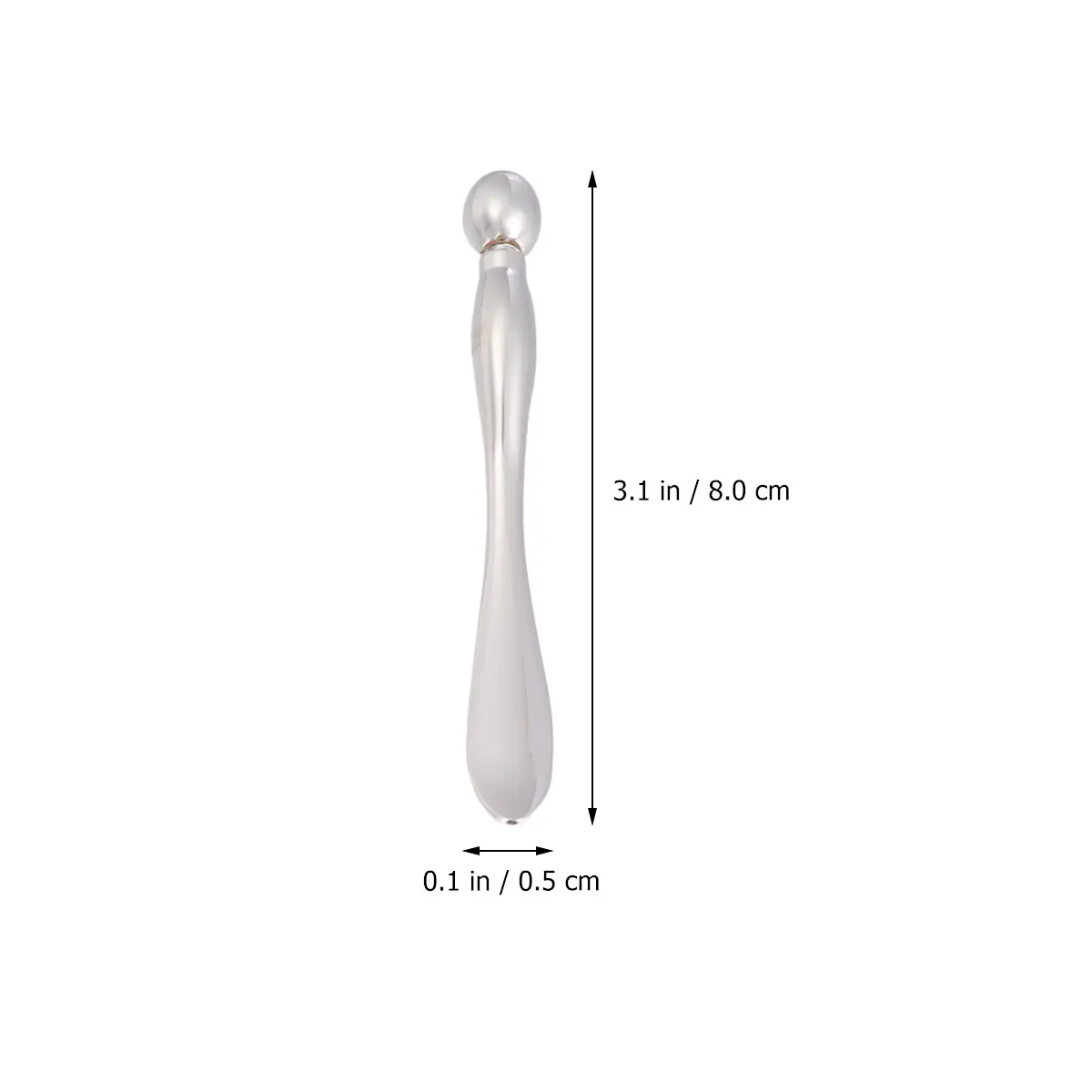 2 قطعة عصا تدليك العين المحمولة المعادن أداة العناية بالبشرة لامتصاص كريم عين يقلل الانتفاخ بكرة الوجه سبيكة جهاز التجميل #5