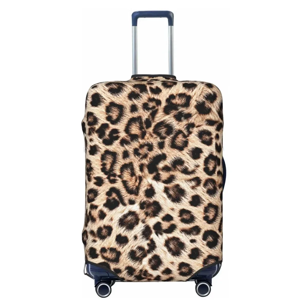 Patchwork Leopard Ethnic Geometric Print Luggage Cover Elastic Suitcase Protector Dustproof Anti Scratch Travel