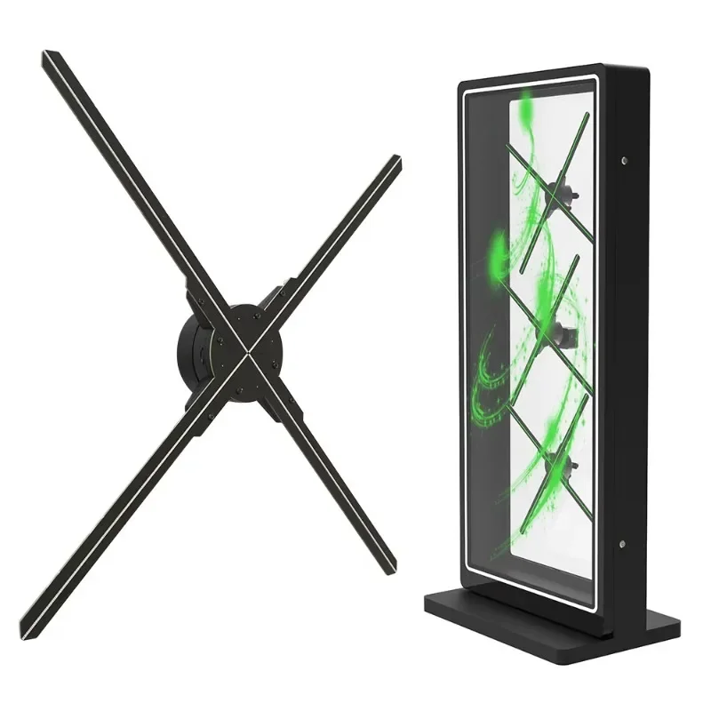 

Light Emitting Diode Holographic Fan Advertising Display Equipment Indoor Promotion