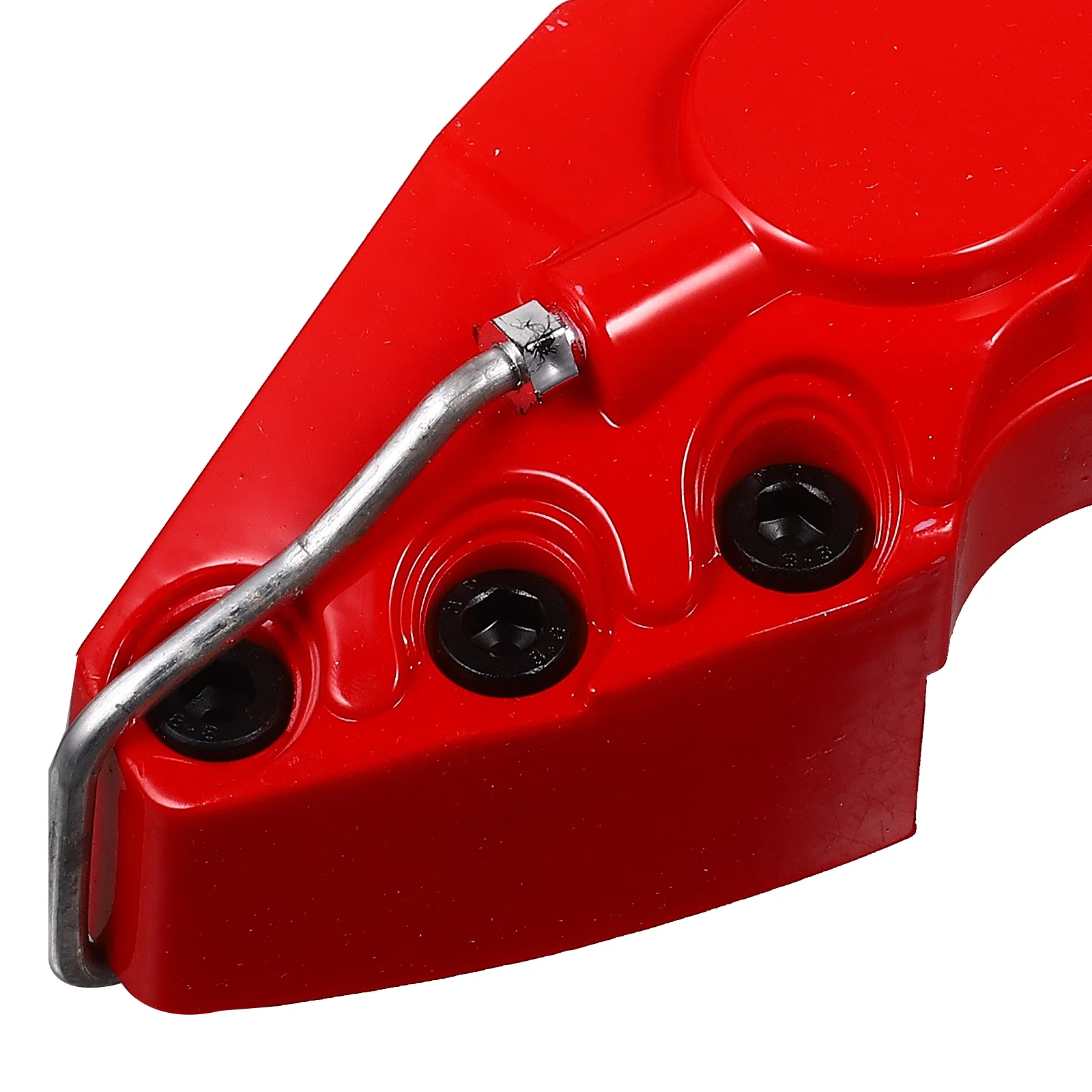 

2pcs Large Red Brake Caliper Covers Stylish Installation Car Wheel Hub Decor Accessories for Most Models Rear Caliper
