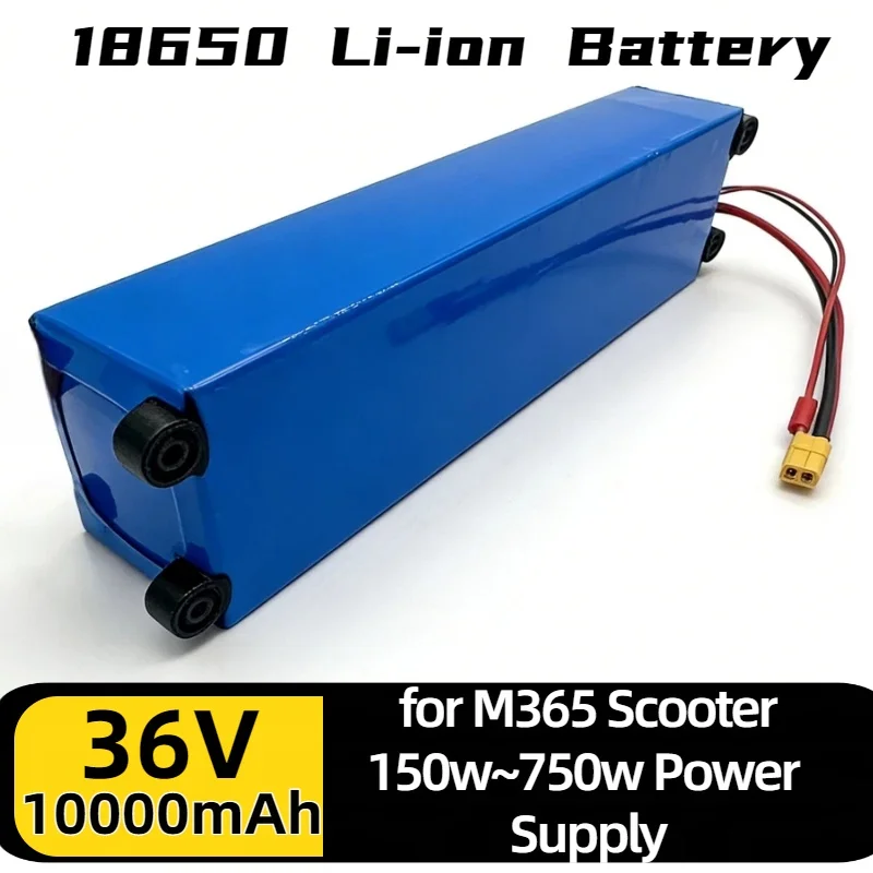 

For M365 Scooter Battery – Aleaivy 10S3P 36V 42V 10000mAh 18650 Lithium Pack for 150w~750w Scooter Replacement