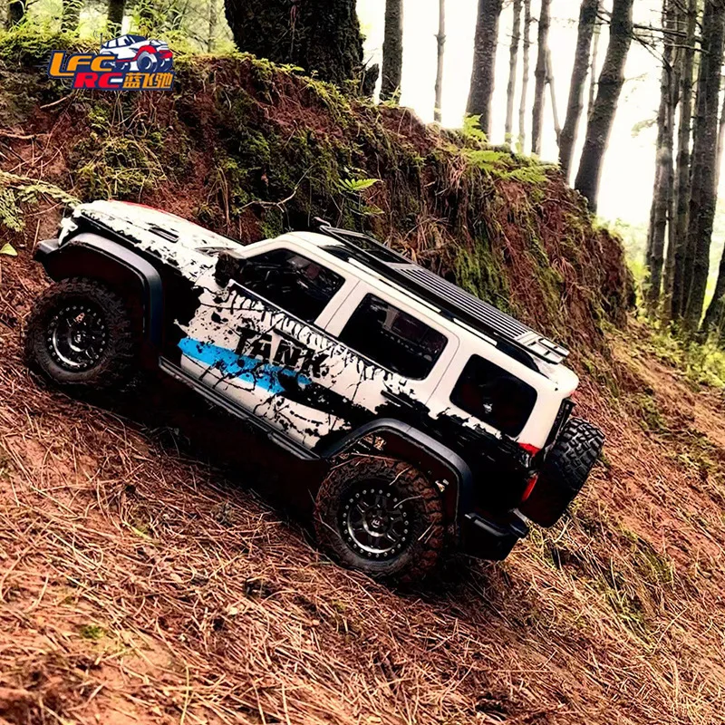Thunder God KM1/8 Tank TANK300 Controle Remoto Modelo de carro RC com tração nas quatro rodas Veículo de simulação off-road Brinquedo para maiores de 14 anos