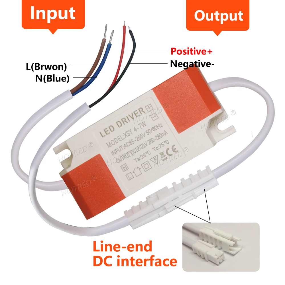 LED-Treiber 280ma Board Shell 1-36w AC85-265V zu antiken Beleuchtung Transformator Panel Decken leuchte Streifen Versorgung