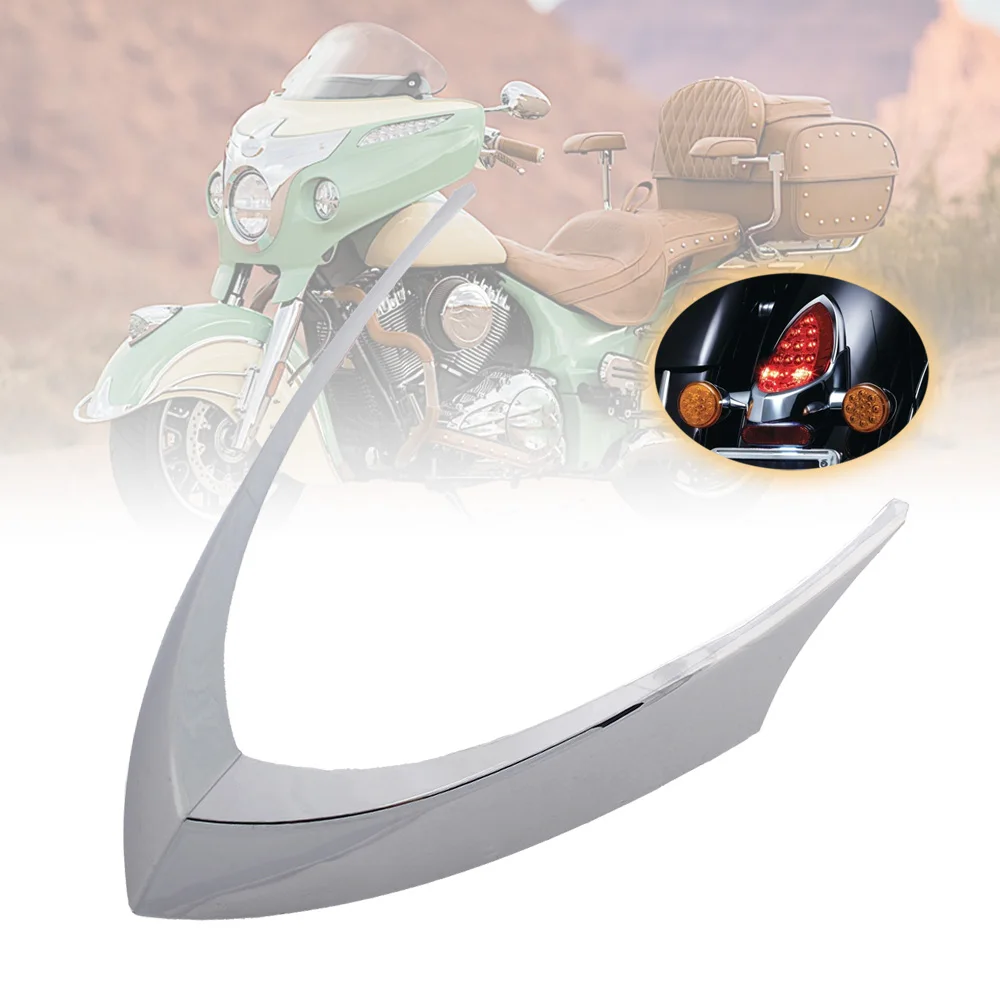 Luz trasera de motocicleta, decoración de embellecedor superior para jefe indio, jefe clásico de caballos oscuros, Roadmaster, excepto Scout 2014-2018