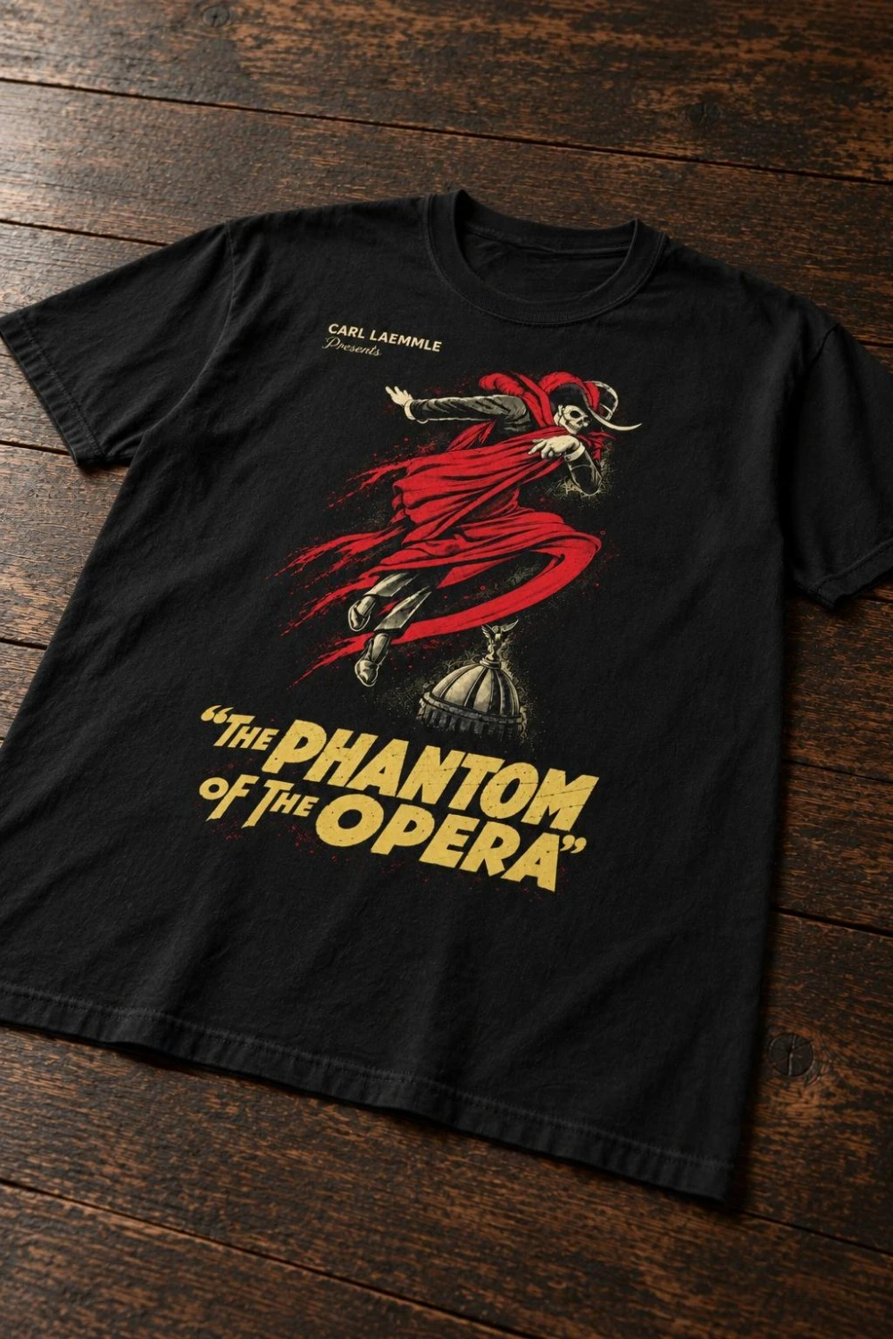 Phantom of The Opera 1925 Edition T-shirt Red Death Mask Ball Horror Movie T-shirt Halloween Movie T-shirt, Silent Movie T-shirt