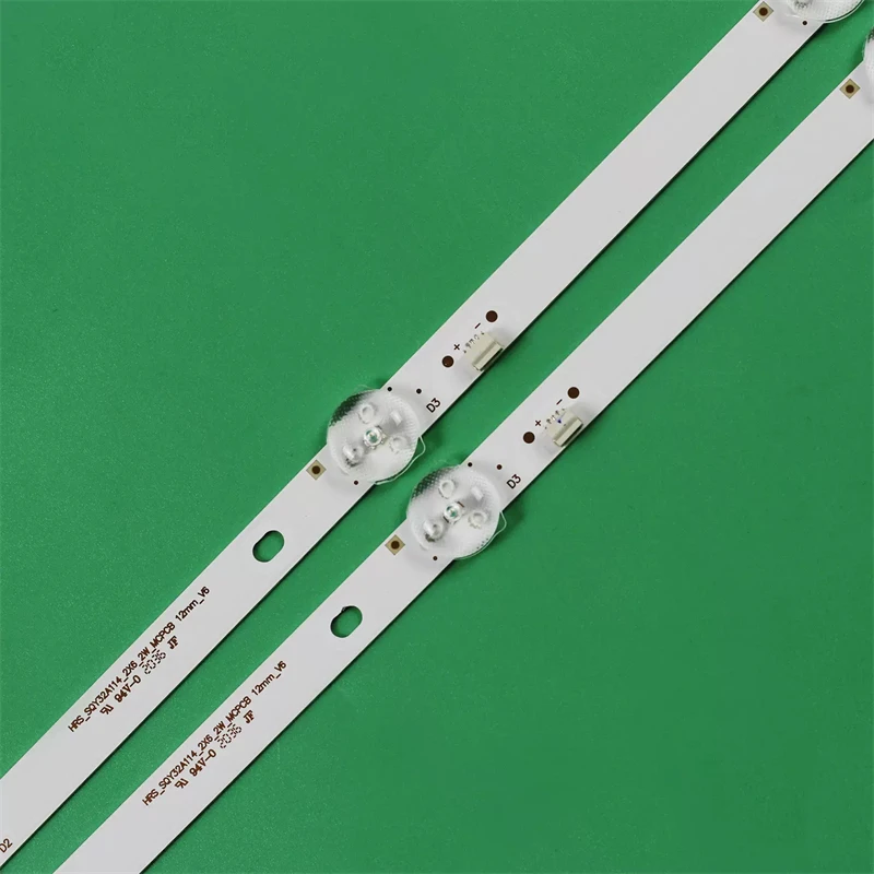 LED strip light for RCA RLED3221-D HRS_SQY32A114_2X6_2W_MCPCB JL. D32061330-031AS-M_V02  575MM 6LED 3V 100%NEW