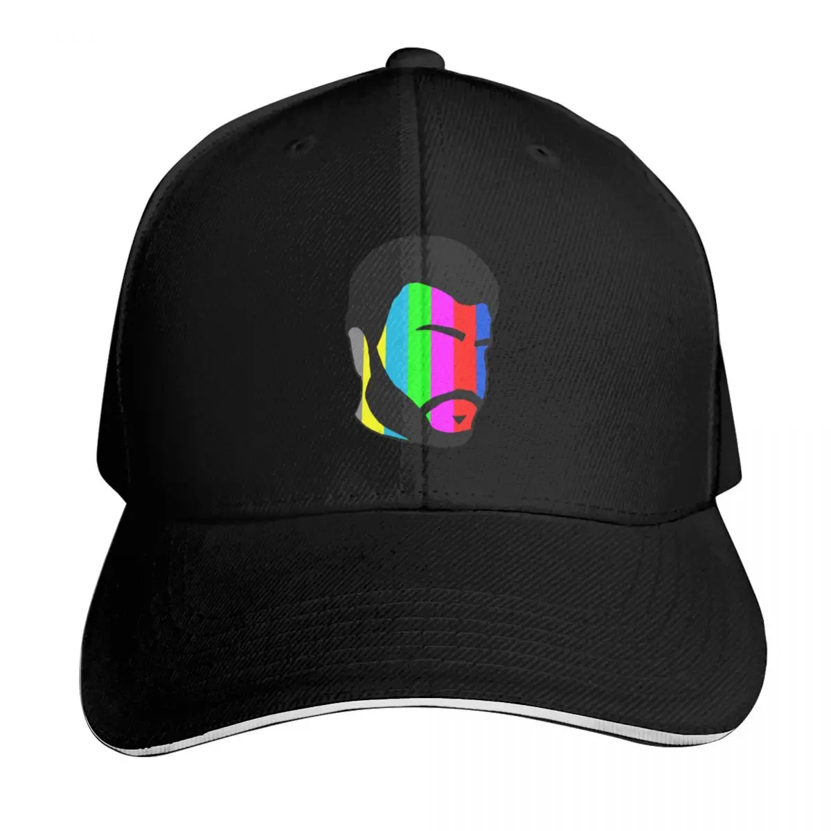 Mouktar Odd Hour Baseball Cap Streetwear Hip Hop Trendy Vintage Retro Embroidered Lightweight Packable