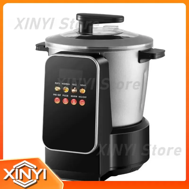 6L Multi-functional Fufu Maker, 4-in-1 Electric Food Mixer, Pre-set Electric Food Processorwith Pulse & Warm Function
