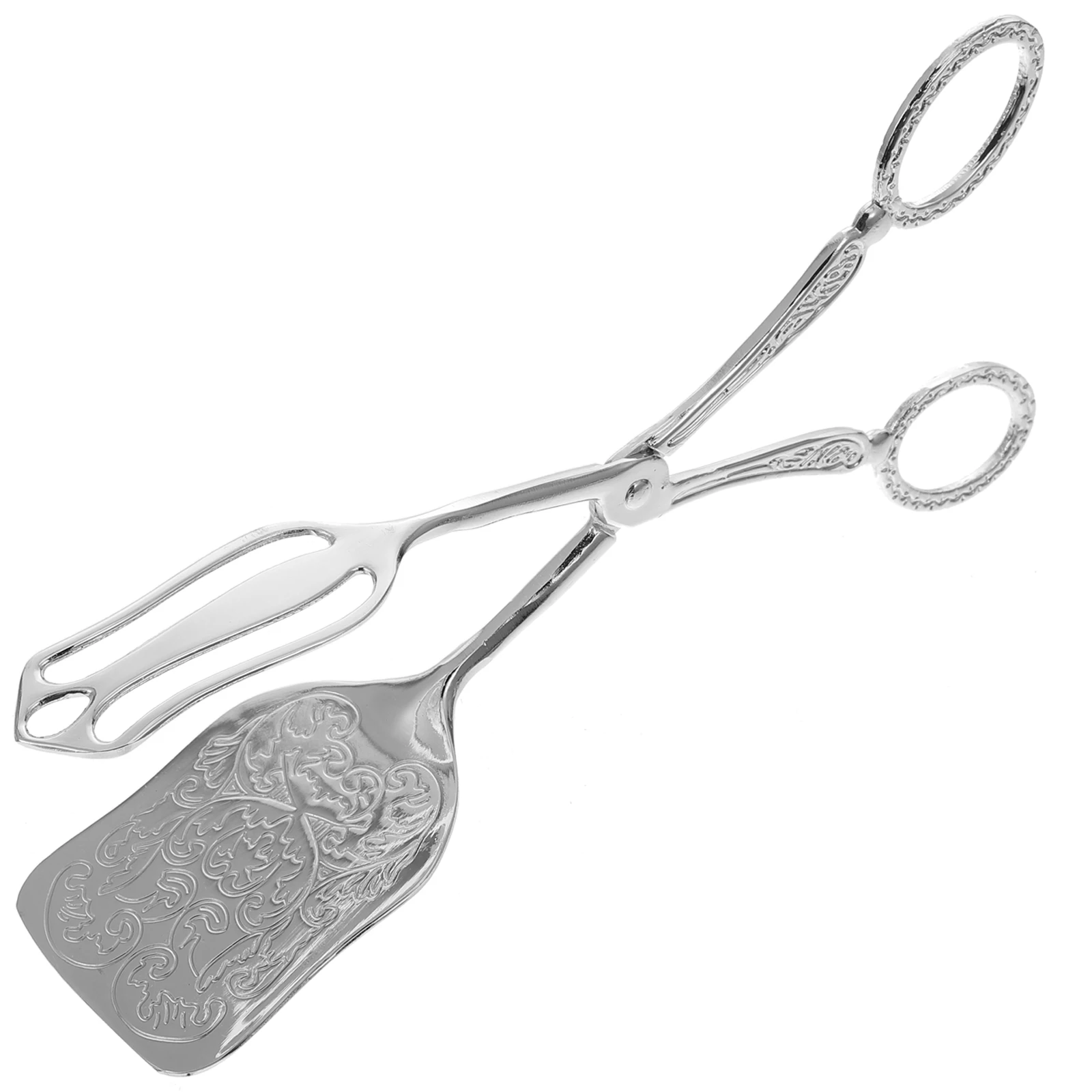

Zinc Alloy Food Tong Multi-Functional Bbq Clamp Heat-Resistant Bread Steak Buffet Barbecue Clamp for Kitchen Catering Outdoor