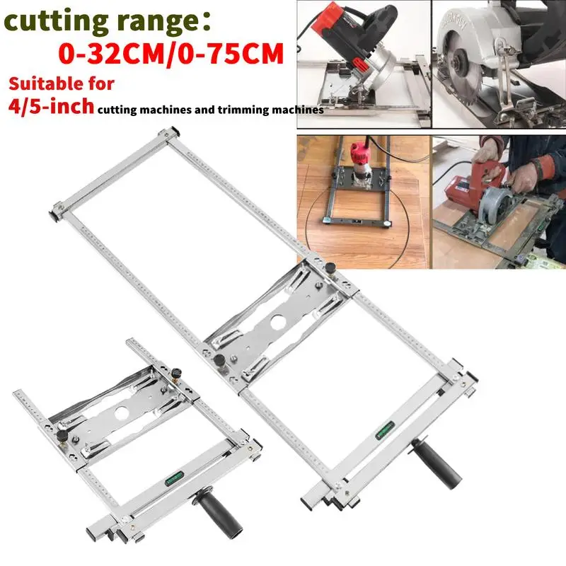 

circular saw guide 32/75CM cutting range Woodworking Edge Guide Positioning Cutting Tool Trimmer guide Machine Stainless Steel