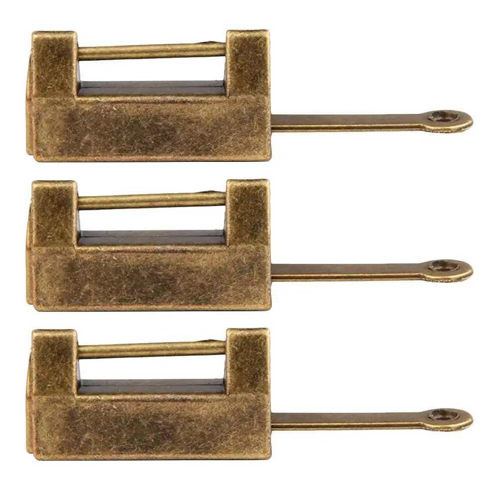 

Alloy Padlock Sets Zinc Retro Vintage Cabinet Locks Vintage Padlock for Suitcase Jewelry Box Durable Hardware