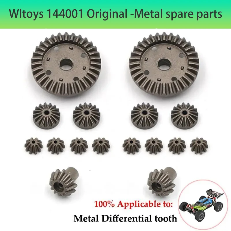 อัพเกรดโลหะศูนย์ไดรฟ์เพลาประกอบเกียร์ Differential Kit สําหรับ WLtoys 1/14 144010 144001 144002   อะไหล่รถยนต์ RC