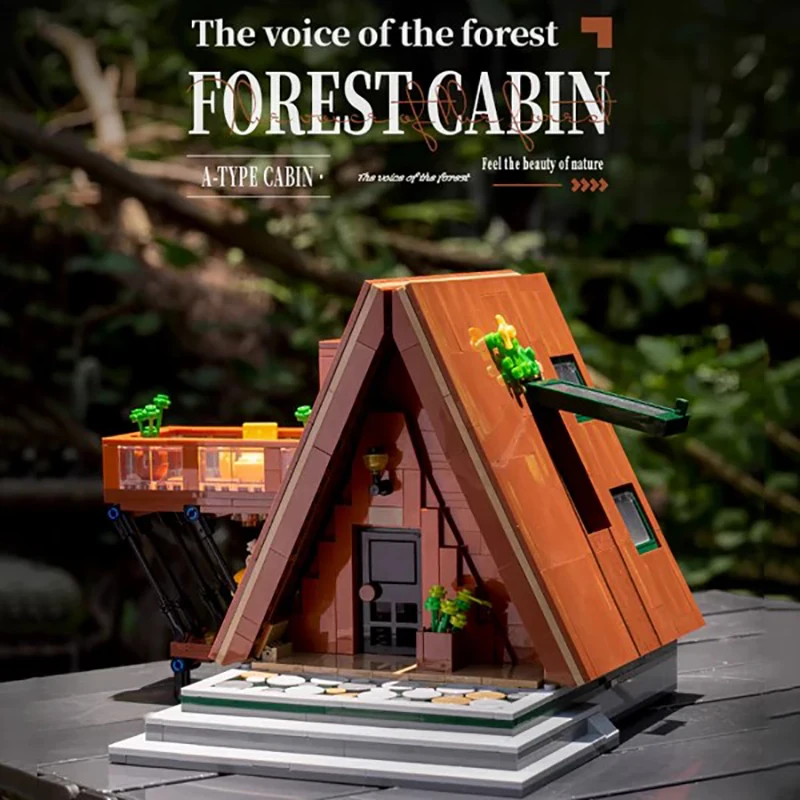 ตัวต่อสร้างสรรค์ 1028 ชิ้น รุ่นบ้านลายก้างปลา อิมเมอร์เทิร์นเมาน์เทน ของเล่นตัวต่อแบบโมดูลาร์ ฉากถนนเมือง ของขวัญสำหรับเด็ก