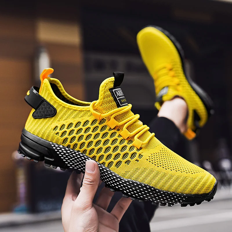 Sneakers Men\'s Breathable Mesh Casual Shoes Best Chunky Comfortable Anti-slip Outdoor Running Shoes of Men High Quality Footwear