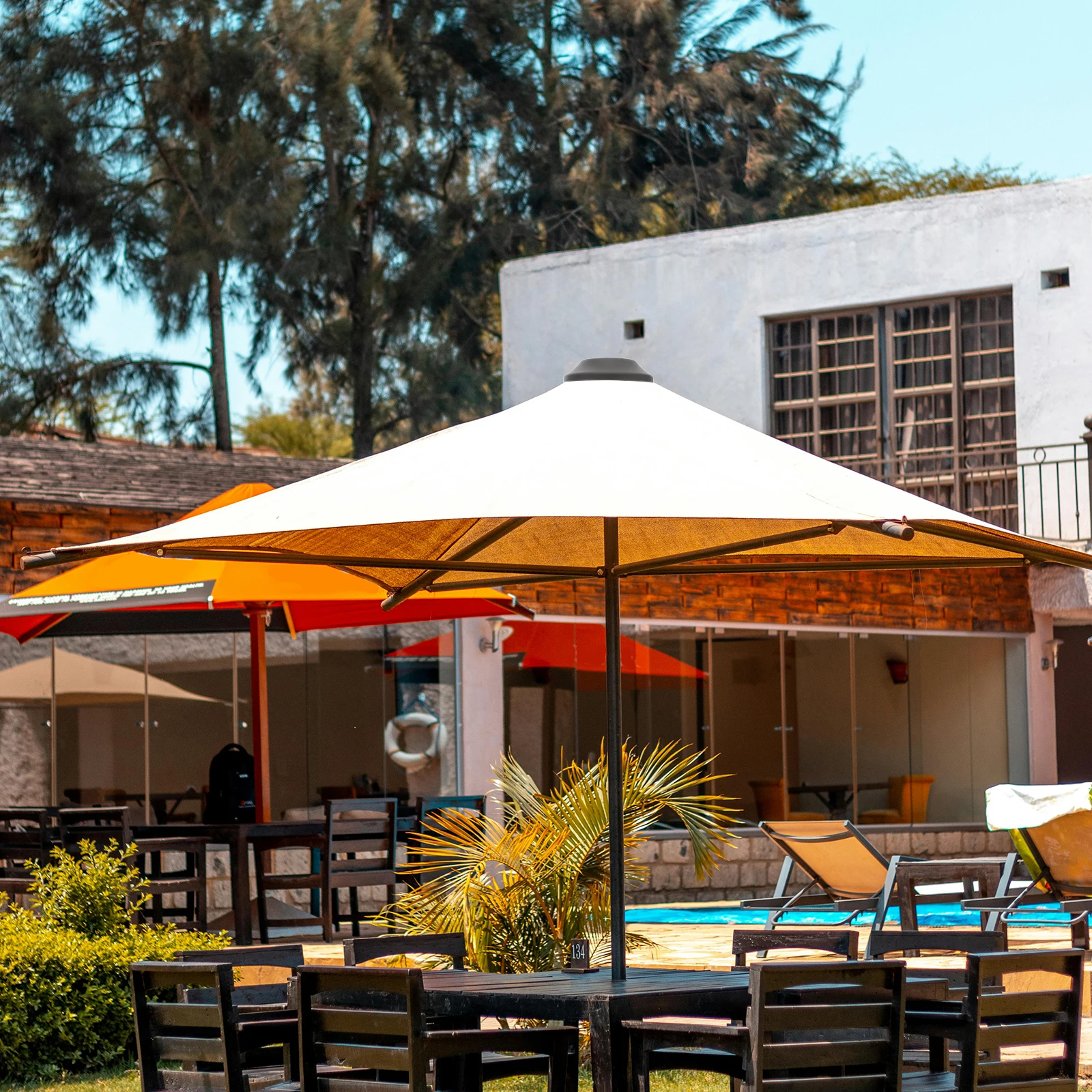 

2pcs Replacement Top Screw Caps Patio Tips Protector Rain Covers Plastic Universal Fit For Outdoor Umbrellas Shade