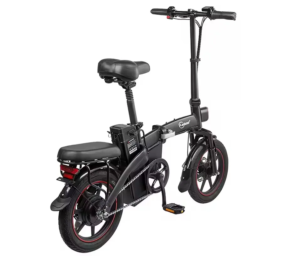 DYU A5 Electric Bicycle 250W Brushless Motor 48V7.5AH Lithium Battery 14 Inch Tire Dual Disc Brakes Adult Electric Bike