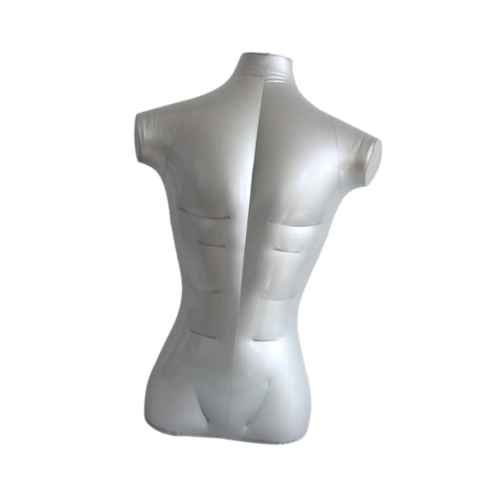 Inflatable Mannequin Torso Model Sturdy PVC Half Body Dummy for Clothing Store Window Display and Photography Props