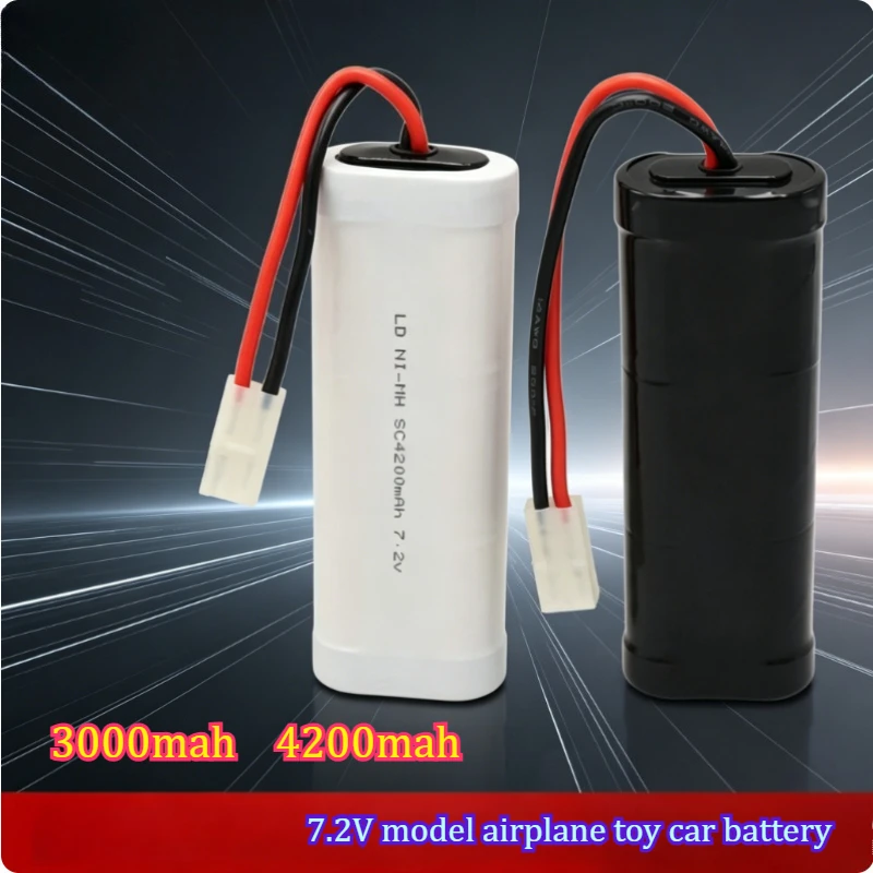 4200mah Nickel Hydrogen Battery Pack No. 3 NI-MH SC3000mAh 1800 2000 7.2V Car Model Toy Car  Range Rechargeable Battery
