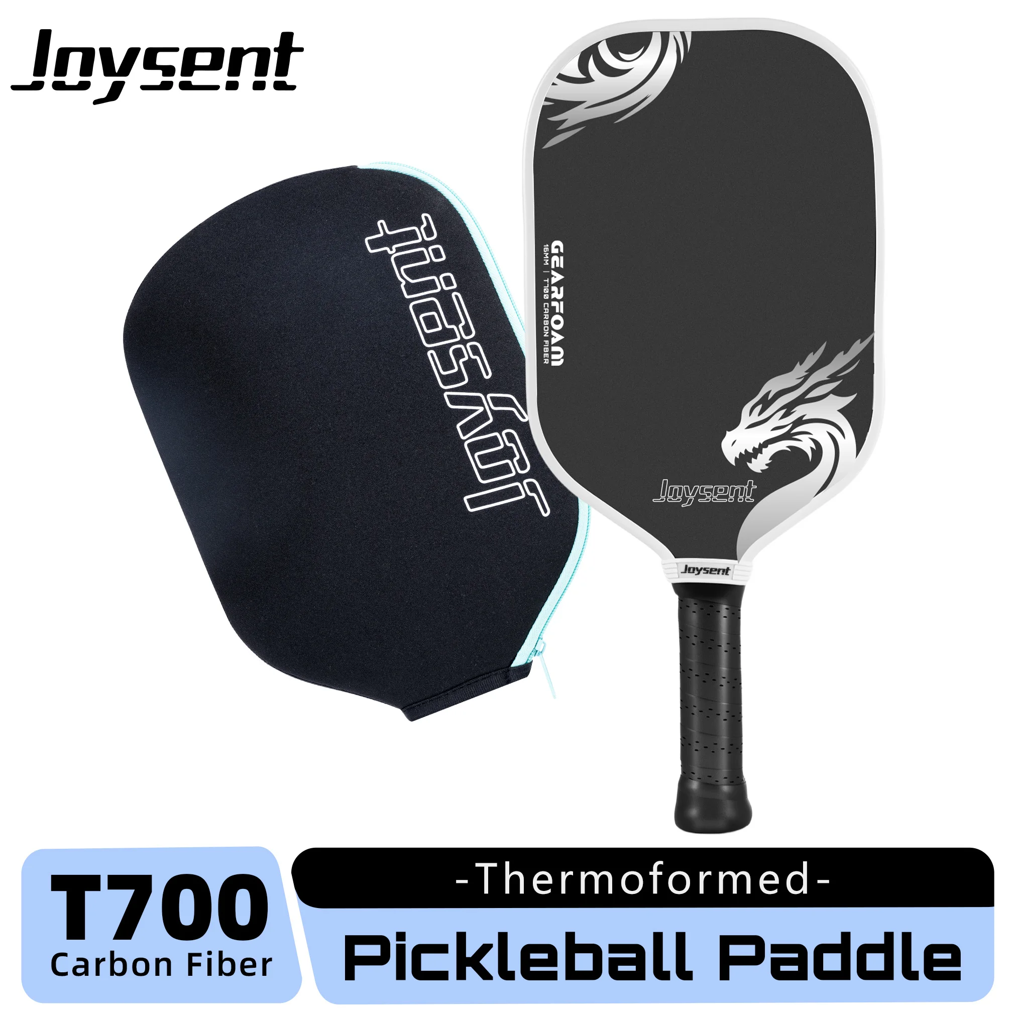 Joysent Carbon Fibe Pickleball Paddle Toray T700 16MM EPP Gear Foam Thermoformed Pickleball Racket Control&Spin For Men Women