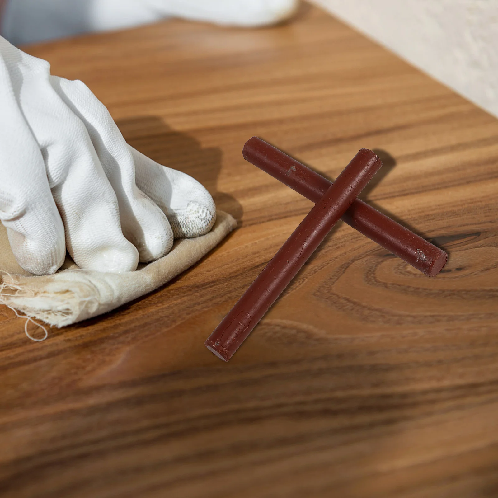 2 قطعة أعواد حشو الخشب البني الداكن أقلام تلوين خشبية للخدوش إصلاح الأثاث خزانة أرضية صفح الخشب الصلب خدش