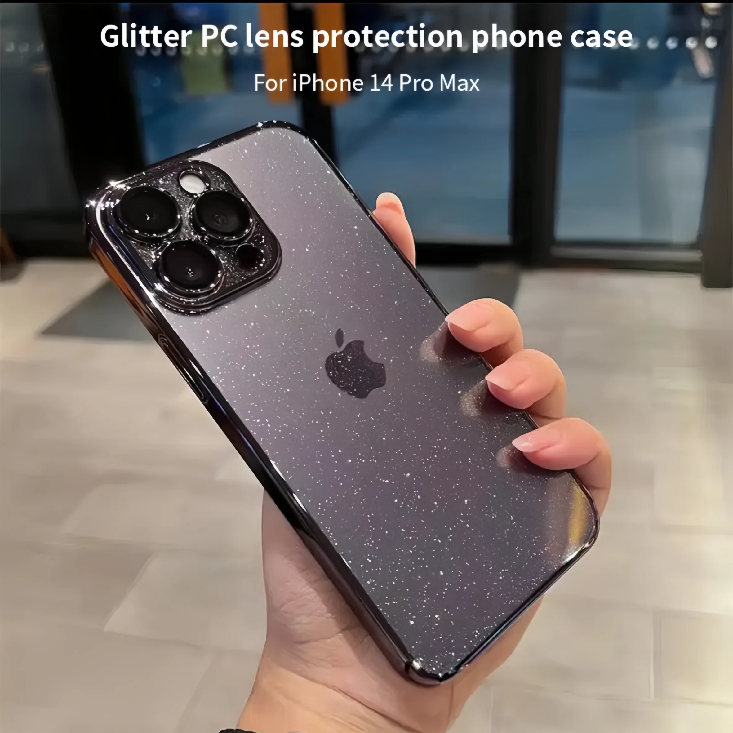 Luxury Electroplated Glitter Phone Case For iPhone 16 11 15 12 13 14 Pro Max Protective Shell Clear Transparent Shockproof Cover