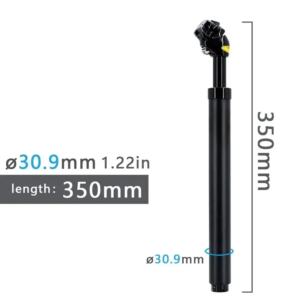350mm Suspension Seatpost 27.2-33.9mm Shock Absorber MTB Dropper Parts
