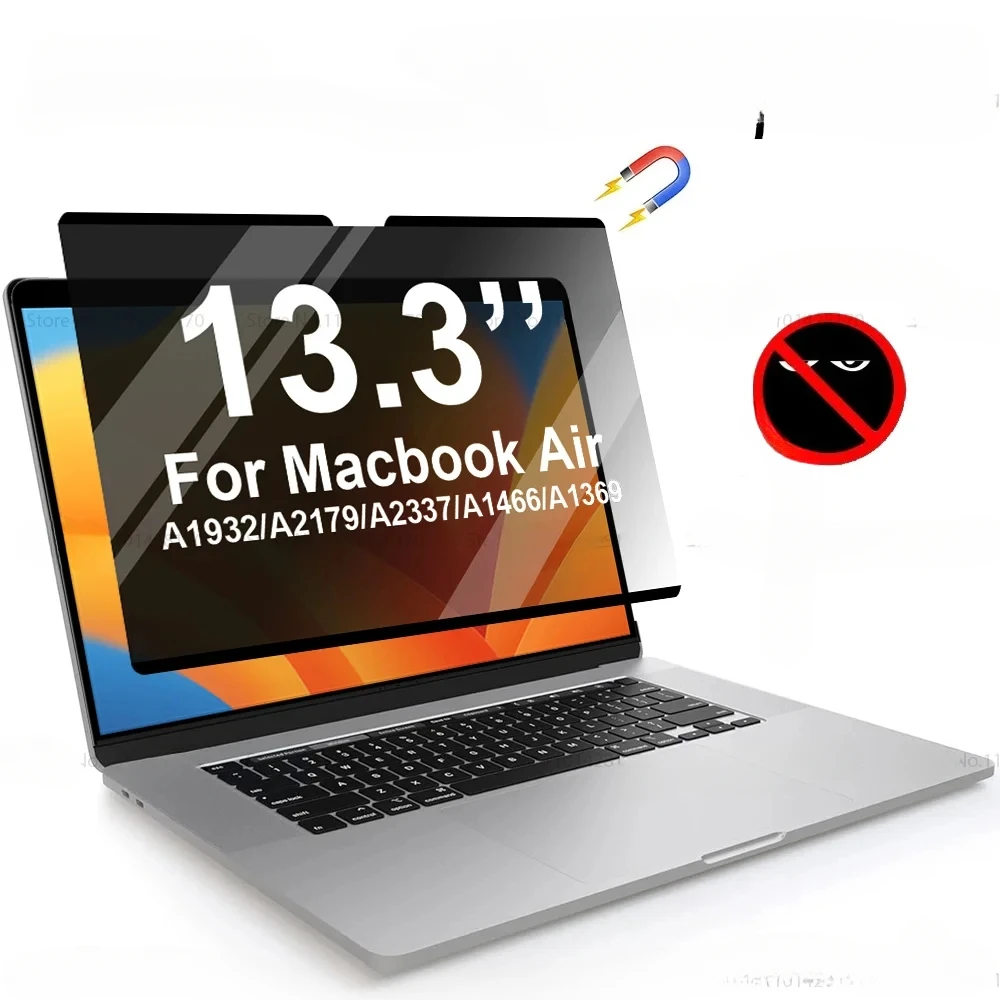 

Для Macbook Air 13-дюймовая Магнитная Защитная пленка для Mac 13,3 A1932/A2179/A2337/A1466/A1369 Антибликовая Защитная пленка для ноутбука