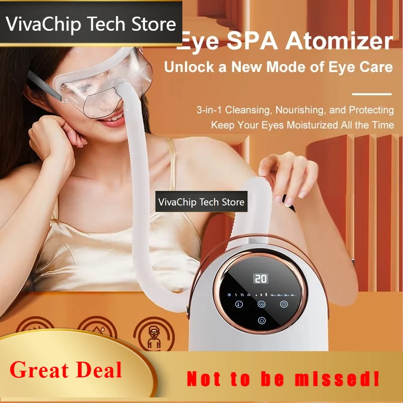 VivaCTPortable New Eye Atomizer Hot and Cold Dual-mode Eye Dry Fatigue Eye Moisturizer Intelligent Timing