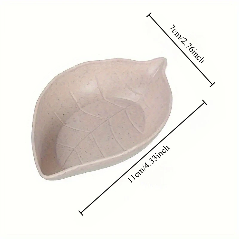 Leaves Shaped Sauce Dish Set for Sushi Dipping Mustard Bowl Soybean Plate, Restaurant Kitchen Supplies Eid Al-Adha Mubarak