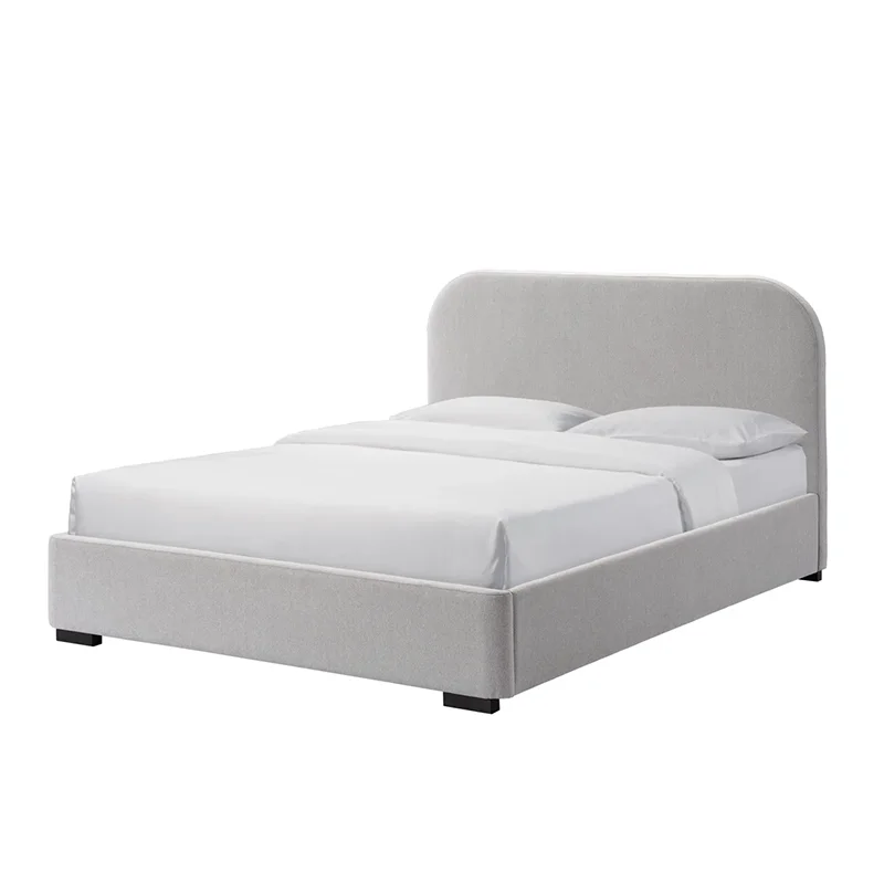 # Customized Minimalist Lazy Upholstered Floor Plain Style Wooden Bed Frame Eco-friendly Durable