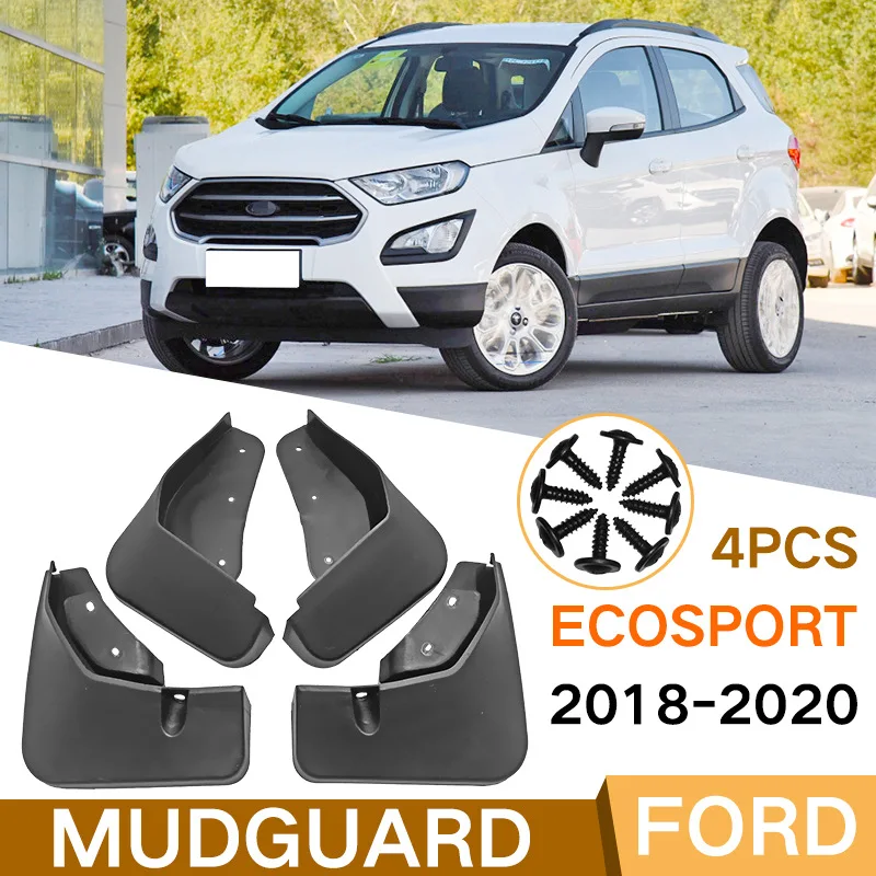 

For Ford Ecosport 2018-2020 black car mudguard Reduce dust Resist tire dirt car accessories tools