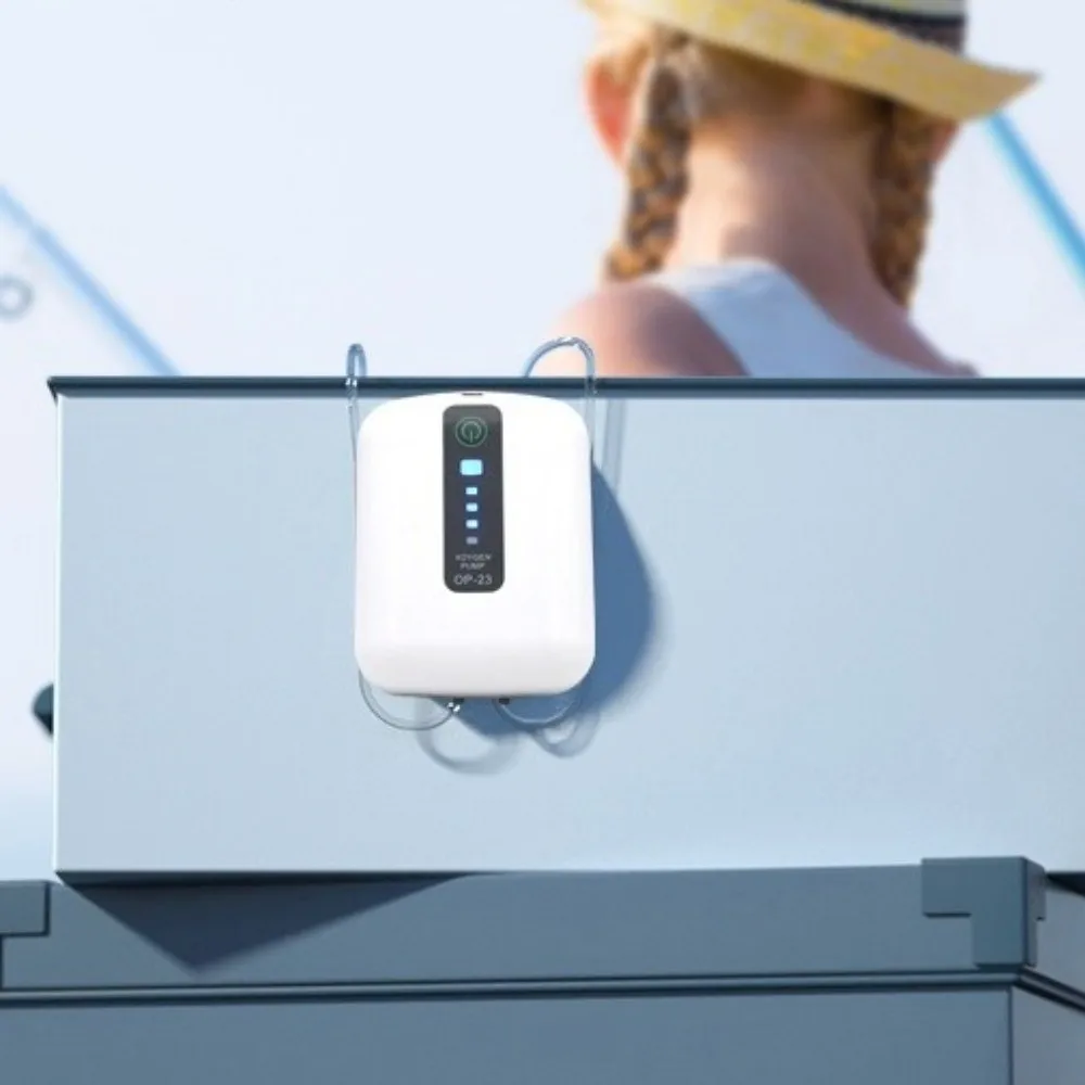 70H/40H حوض السمك مضخة أكسجين مقاوم للماء الترا صامت الصيد مضخة أكسجين ثنائي الغرض USB شحن مولد أكسجين خزان السلاحف