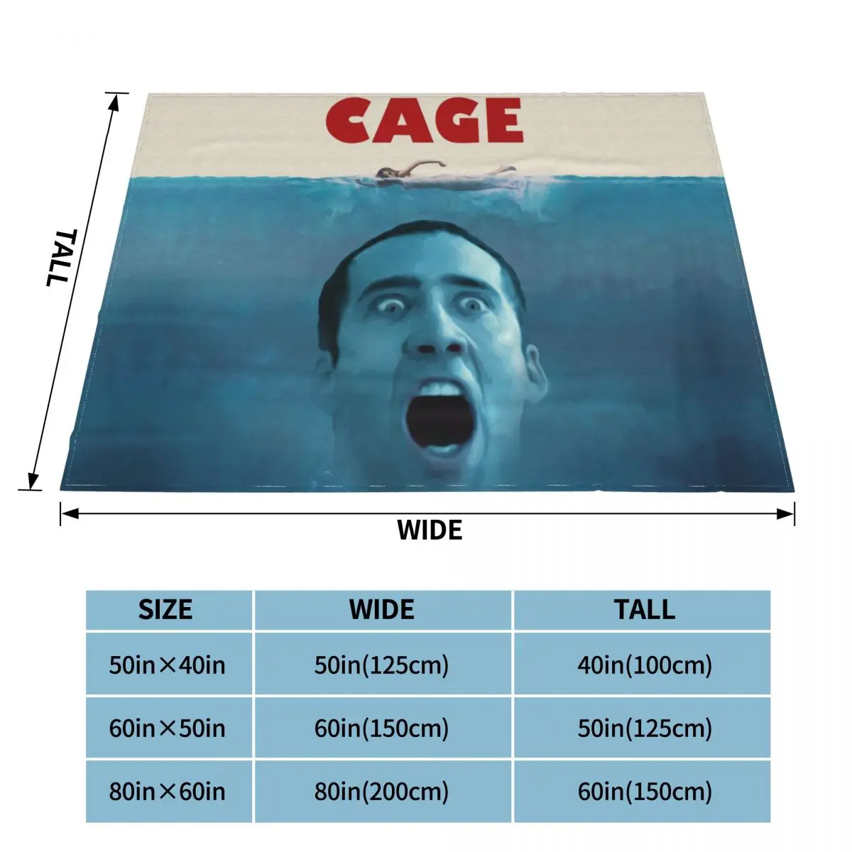 Nicholas Nicolas Cage Blankets Warm Flannel Funny Meme Throw Blanket for Home Bedroom Sofa