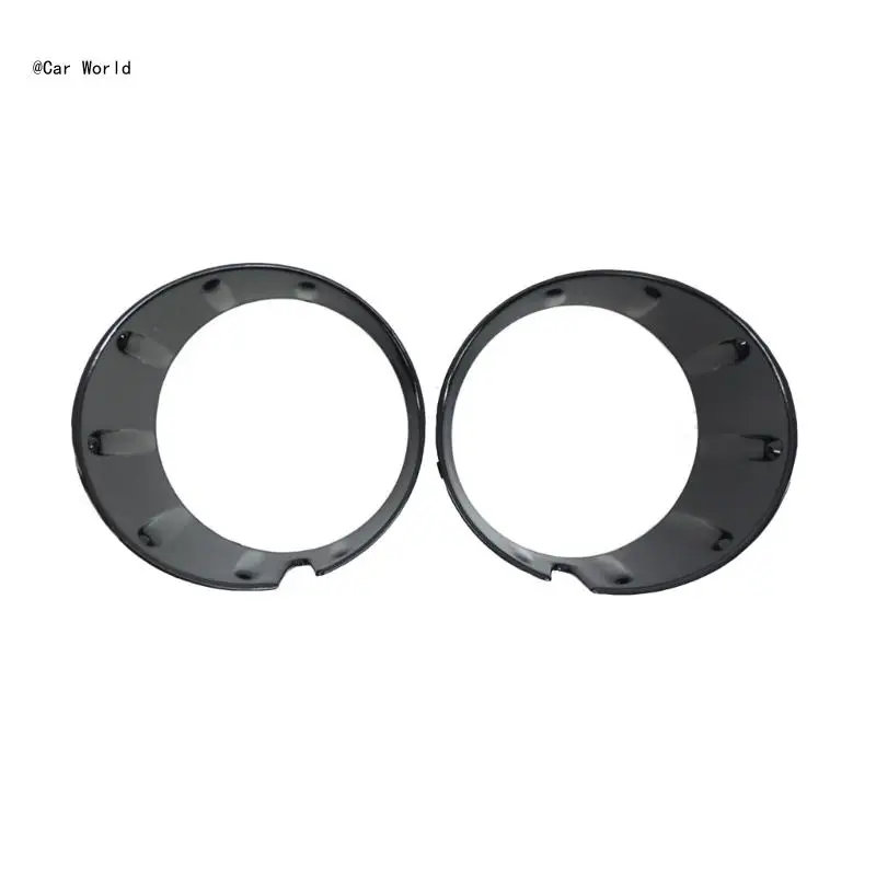

Front Bumper Driving Fog Light Ring ezels Covers Trim Molding for 09-13 R55 R56 6XDB
