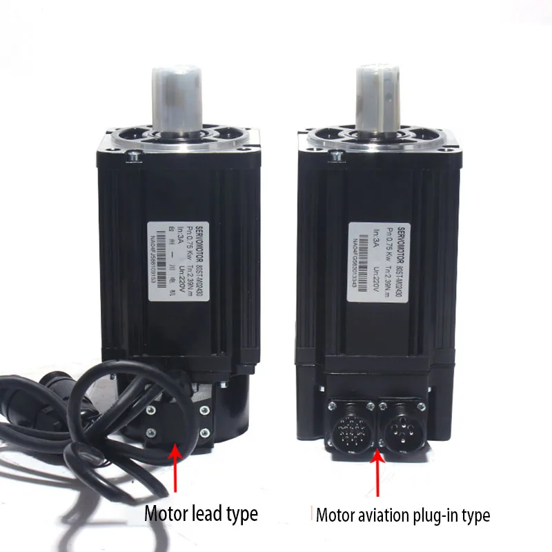 80ST-M02430 AC servo motor set 750W2.4N 80 servo driver motor 3000 rpm pulse signal 5V