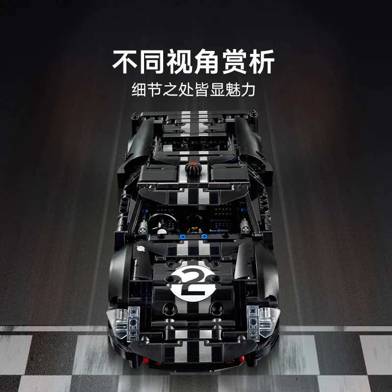 Lego Technic Seria 42223 Ford Gt40 Samochód Wyścigowy Prezent dla Chłopców Zabawka Edukacyjna Klocki Konstrukcyjne