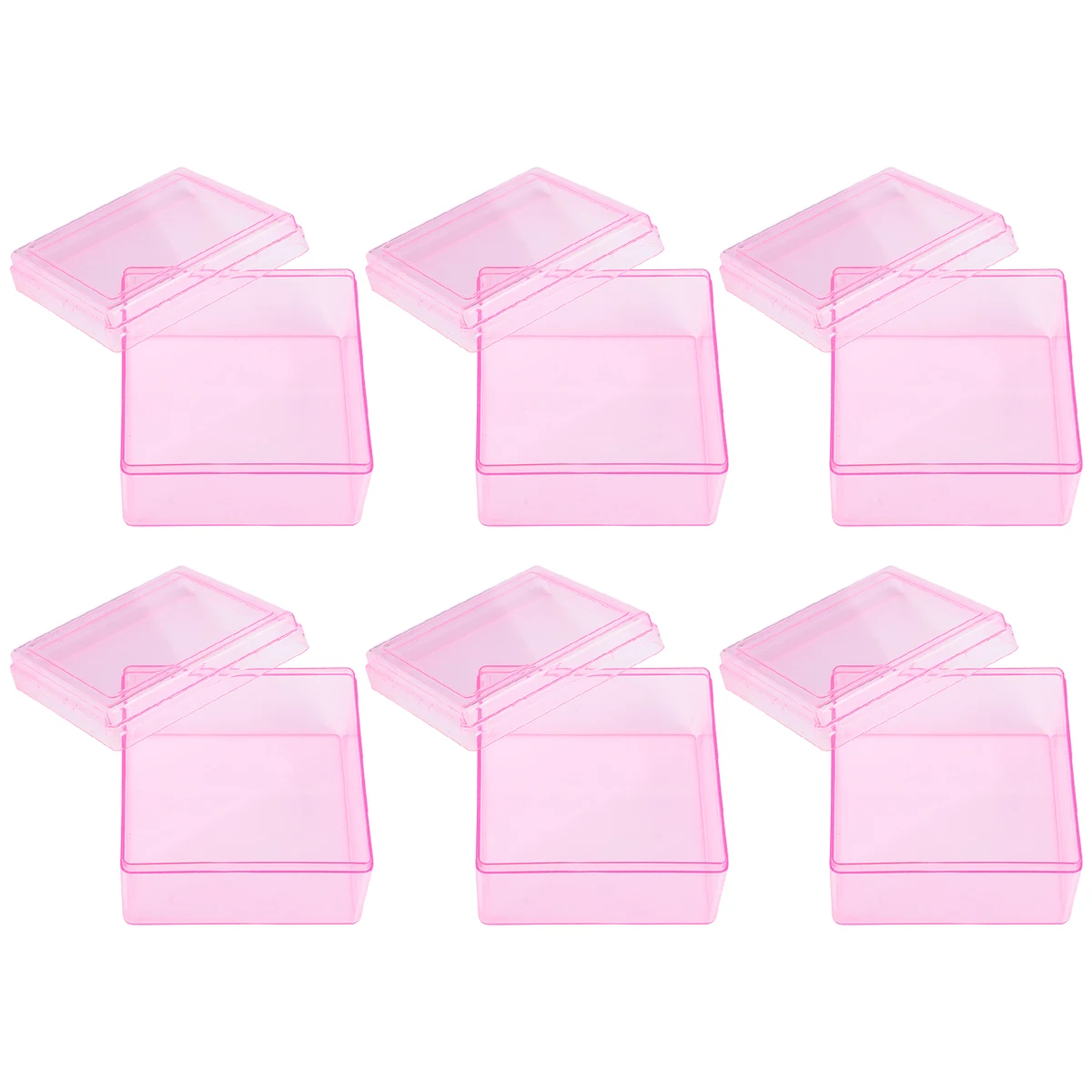 

6pcs Wedding Candy Boxes Square Clear Acrylic Gift Packaging Party Favors Bridal Baby Showers Kids Birthday Holiday Anniversary