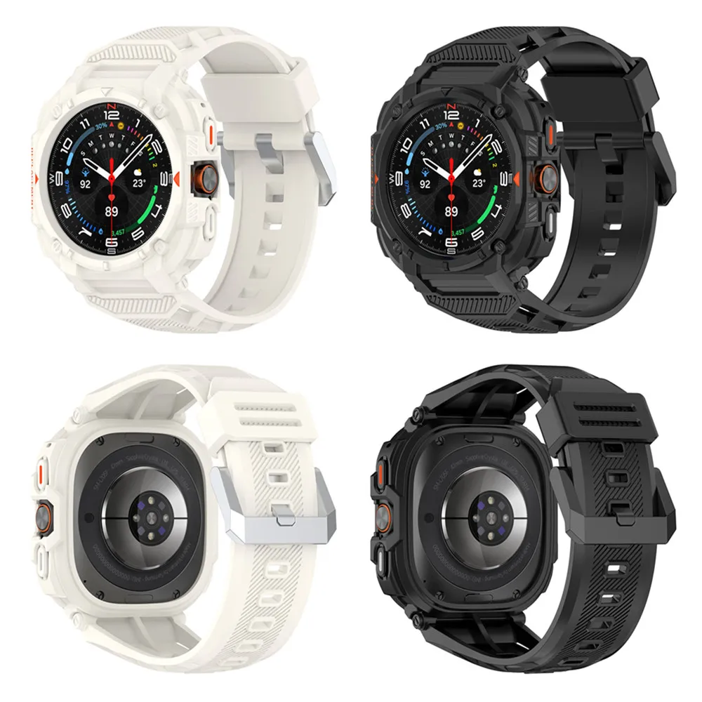 Correa 2 en 1 + funda para Samsung Galaxy Watch 7 Ultra 47mm pulsera deportiva funda protectora de tpu para Galaxy 7 Ultra