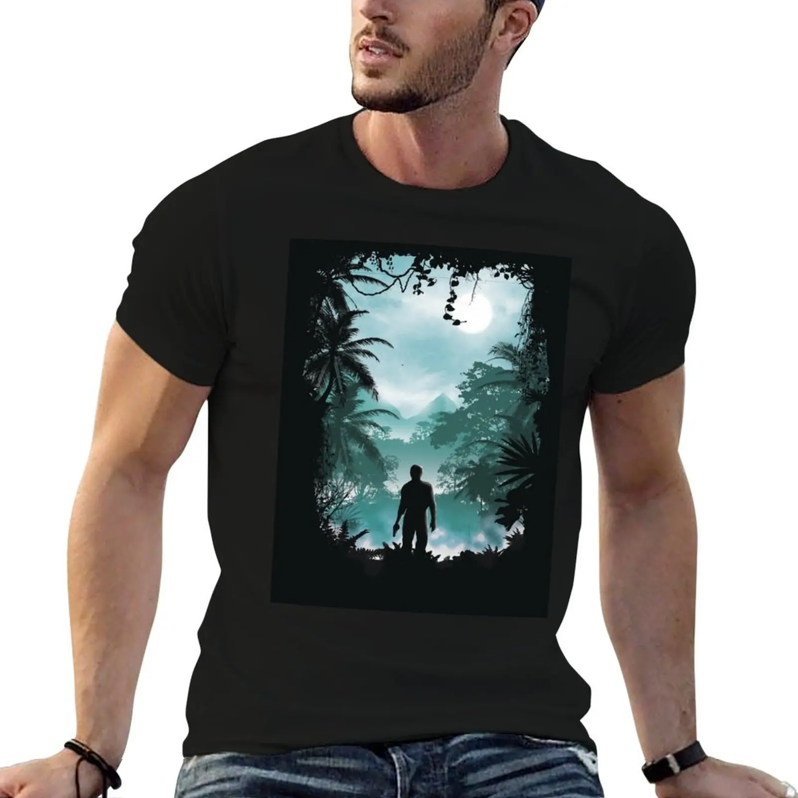 Camiseta estampada suave para hombre Nathan para camisas Drake 4, camiseta de diseñador Uncharted para camisa, camisetas de algodón para hombre