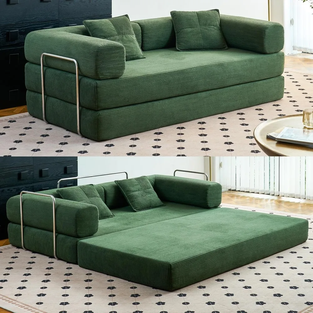 

Compression Sofa - Convertible Floor Sofas Bed - with Pillow Back Support Armrest - Comfy Foldable Sofas Bed ,Compression Sofa
